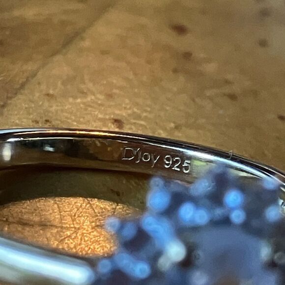 Natural Rainbow Moonstone Sterling Silver Halo Ring Size 6 - Picture 5 of 8